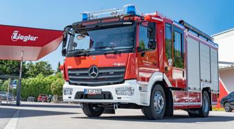 The six HLF 10 vehicles for the Baden-Württemberg Landesfeuerwehrschule on Atego chassis are equipped with Allison 3000 Series™ with Power Take-Off and Retarder (PR) fully automatic transmissions.